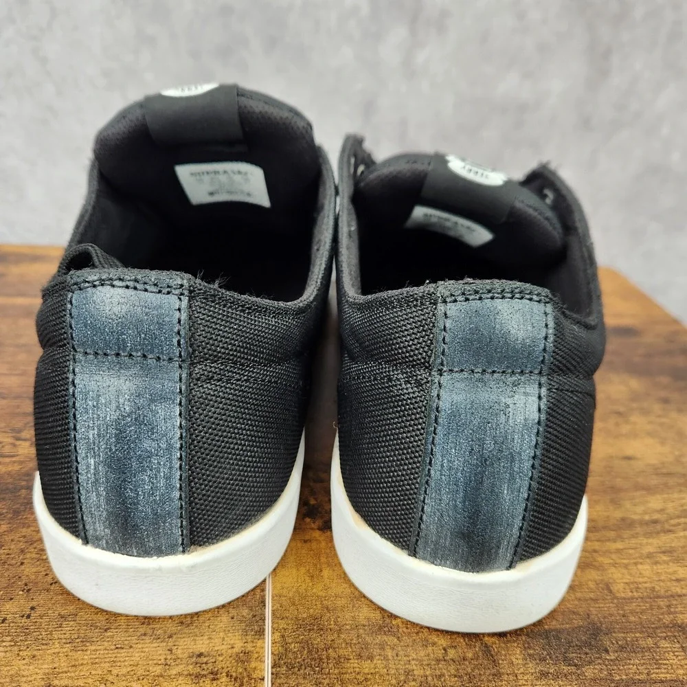 Supra Stacks Sneakers Mens 13 Gray Black Terry Kennedy Canvas Skate Sk8 Shoes‎